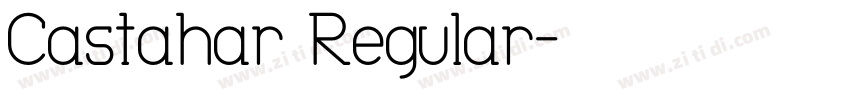 Castahar Regular字体转换